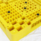 Páletes plásticas modelagem por injeção leves dos PP do HDPE 1500x1500mm amarelo
