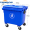 Azul plástico móvel do pedal do caixote de lixo do escaninho de lixo 240l do OEM grande