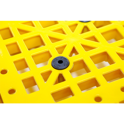 Pálete plástica resistente vermelha azul industrial 1200X1000 empilhável do Euro verde do HDPE