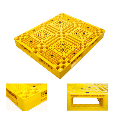 Pálete plástica 1200X1000X150mm do grande Euro de quatro vias resistente da entrada do HDPE