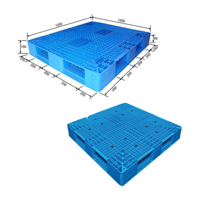 do Euro plástico de 1200 x 1200 páletes do HDPE do milímetro tamanho padrão resistente na porcelana